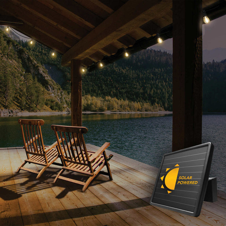 Sunforce 15-Light LED Solar String Lights with Remote 