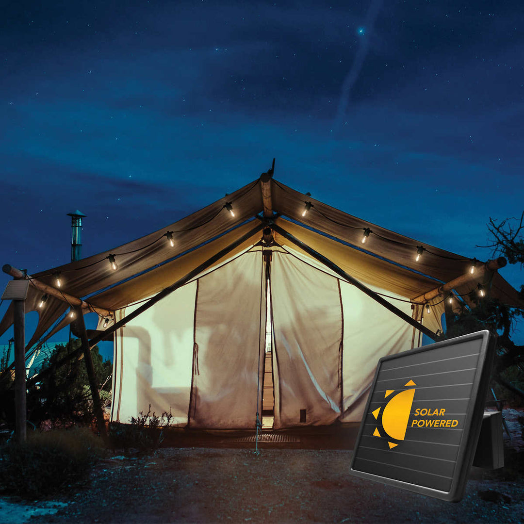 Sunforce 15-Light LED Solar String Lights with Remote 