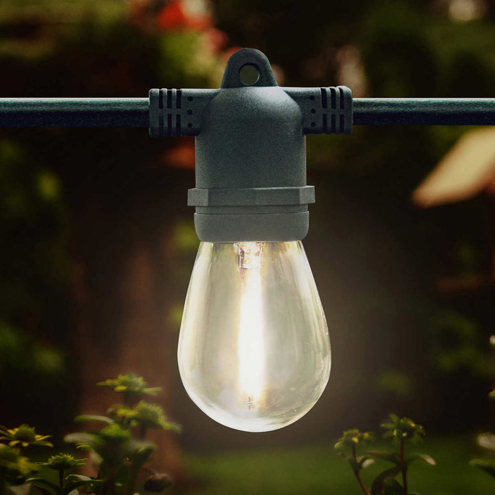 Sunforce 15-Light LED Solar String Lights with Remote 