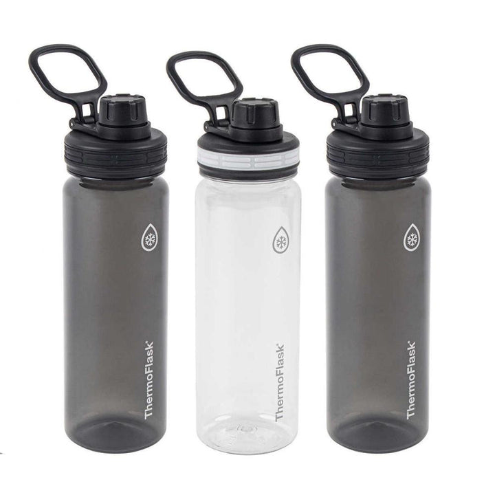 Thermoflask - 709ml (24oz) Tritan Water Bottles, 3 Pack