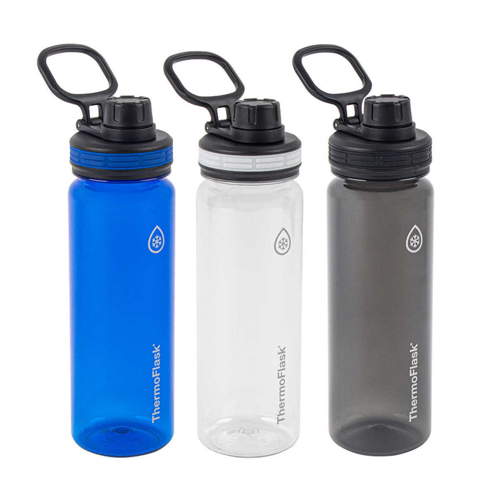 Thermoflask - 709ml (24oz) Tritan Water Bottles, 3 Pack