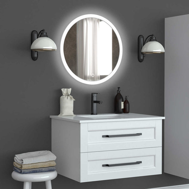 Apollo 24" Ivy Round LED Mirror