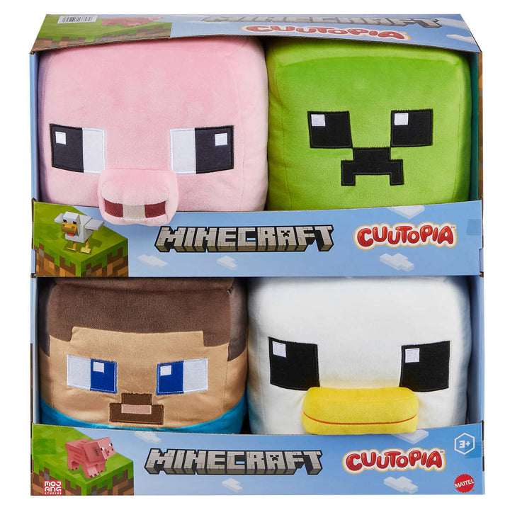 Minecraft Cuutopia Plush Character Pillow Doll - 4-Pack