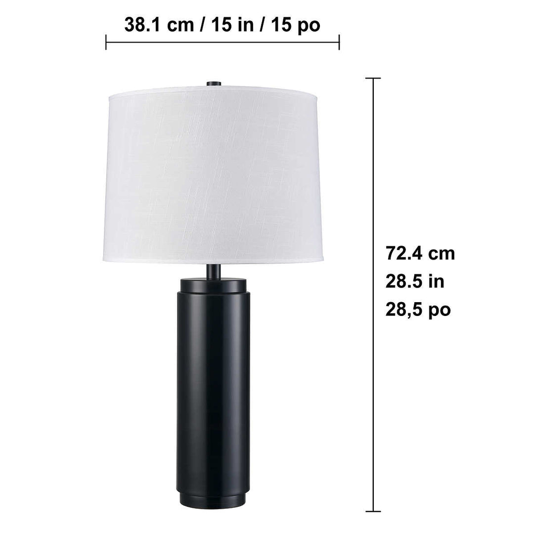 Bridgedport Design Metal Cylinder Floor Lamp - 2-Pack