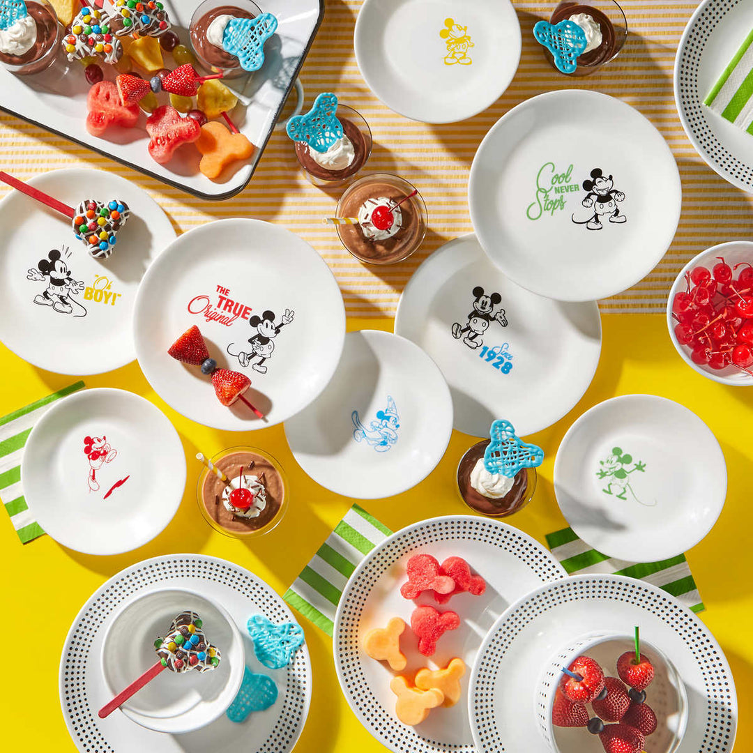 Corelle 16-Piece Dinnerware Set, Mickey Mouse