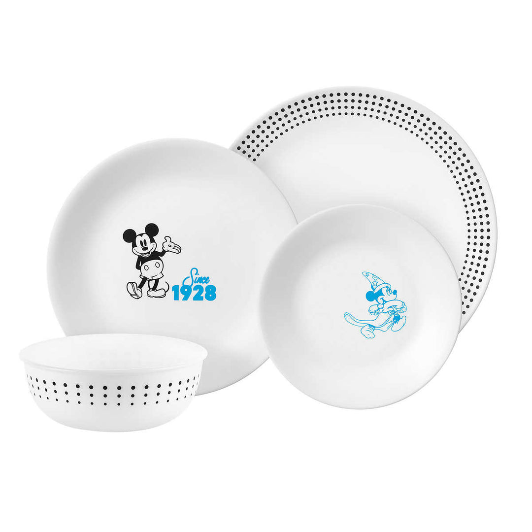 Corelle 16-Piece Dinnerware Set, Mickey Mouse