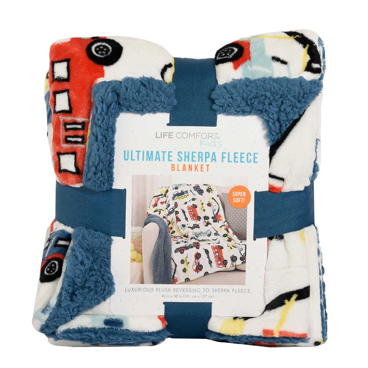 Life Comfort - Ultimate Sherpa Fleece Blanket for Kids