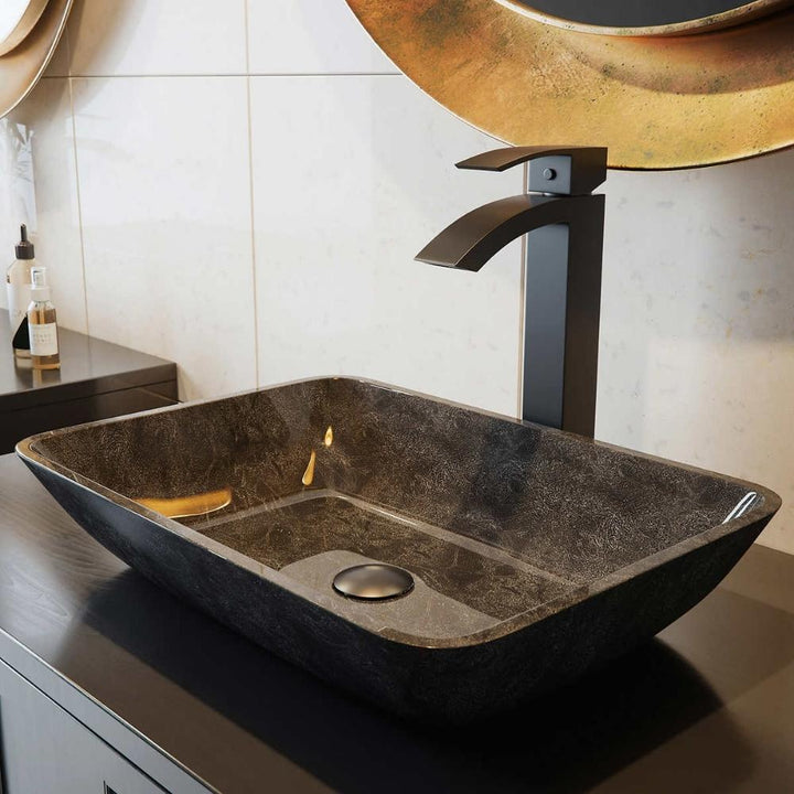 Vigo - Duris Vessel Sink Bathroom Faucet in Matte Black