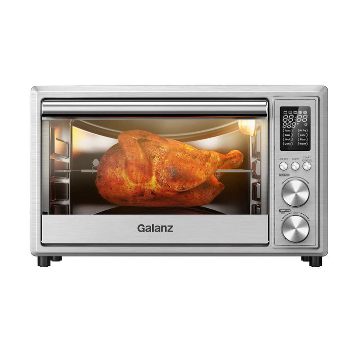 Galanz - Digital toaster oven for 6 slices, hot air, stainless steel