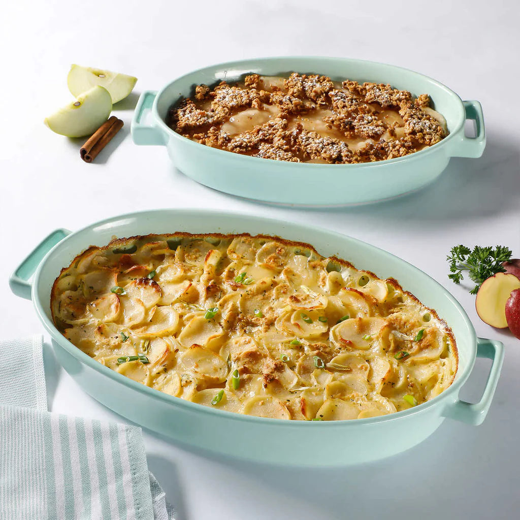 Martha Stewart - Stoneware Oval Bakeware Set, 2 Piece