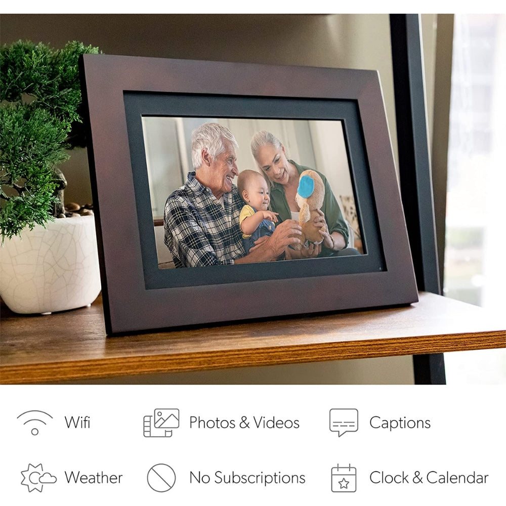 Brookstone - PhotoShare - 10" Smart Digital Picture Frame, WiFi, 8GB 