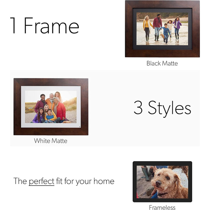 Brookstone - PhotoShare - 10" Smart Digital Picture Frame, WiFi, 8GB 
