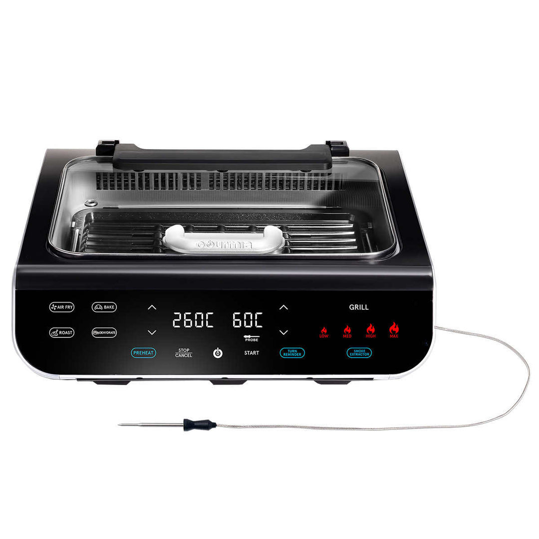 Gourmia 5-in-1 Smokeless Grill and Air Fryer