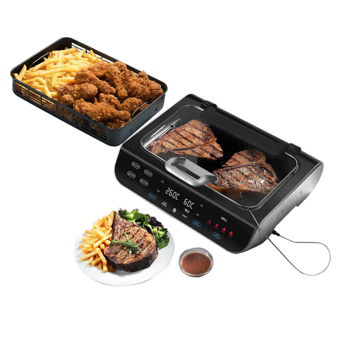 Gourmia 5-in-1 Smokeless Grill and Air Fryer