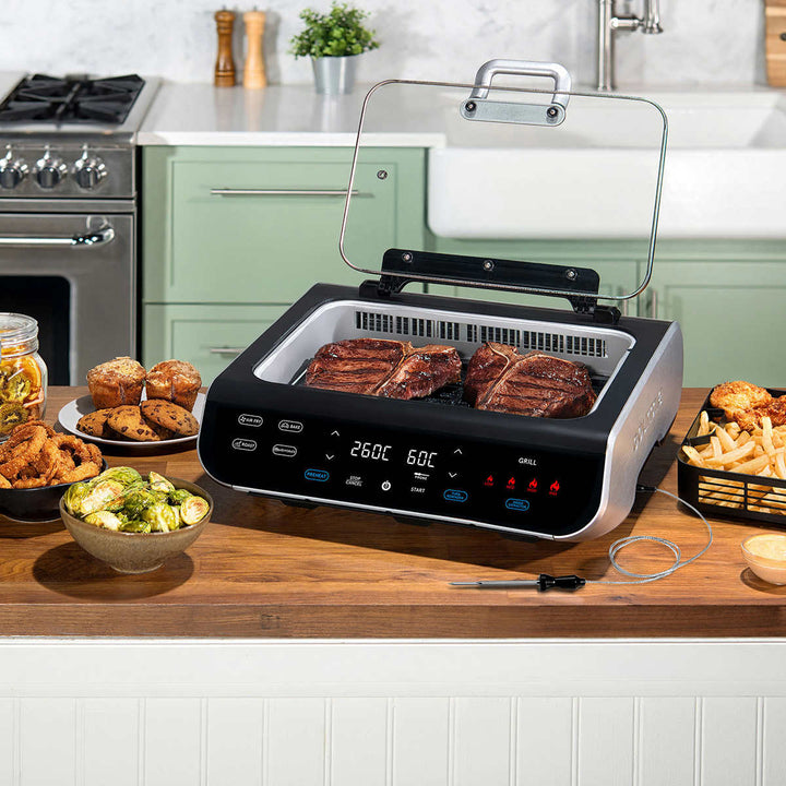 Gourmia 5-in-1 Smokeless Grill and Air Fryer