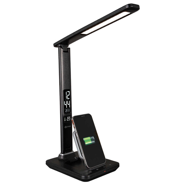 Ottlite - LED lamp with extendable wireless charging base