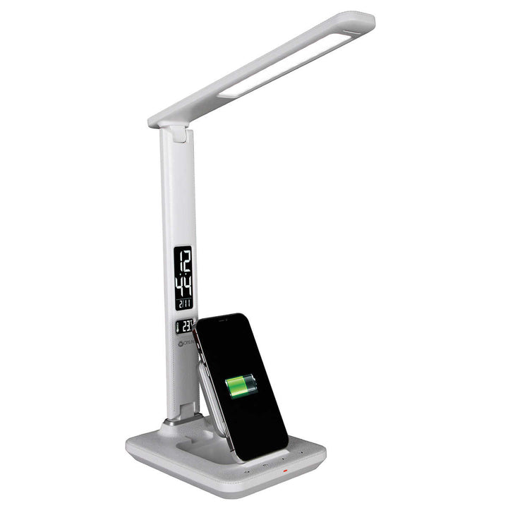 Ottlite - LED lamp with extendable wireless charging base