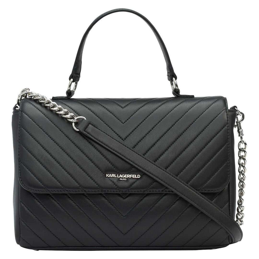 Karl Lagerfeld – Genuine leather handbag model “Charlotte” 