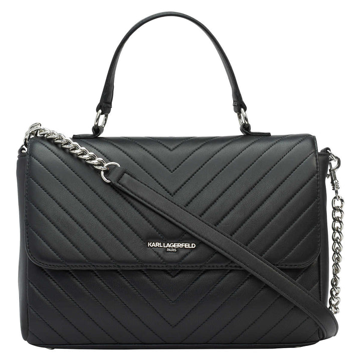 Karl Lagerfeld – Genuine leather handbag model “Charlotte” 
