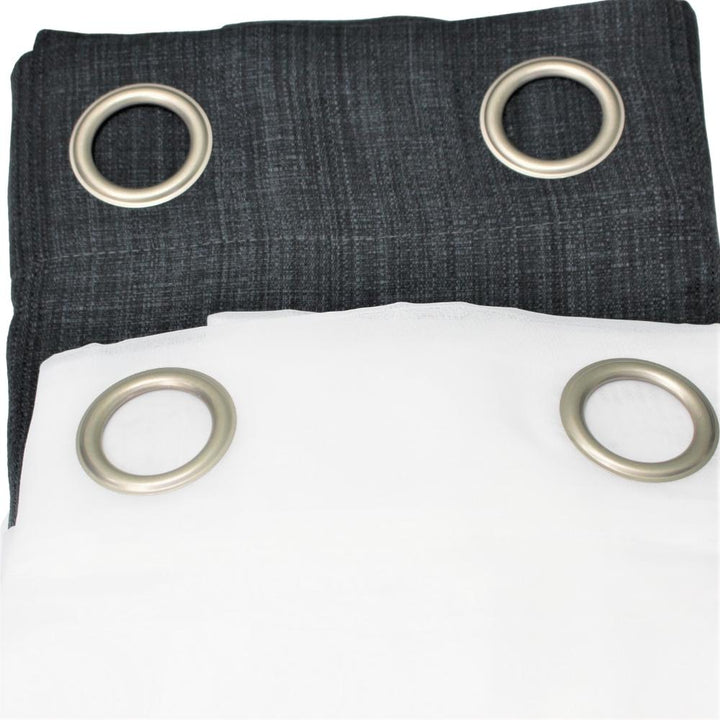 Luxe Living 4-Panel Complete Curtain Solution