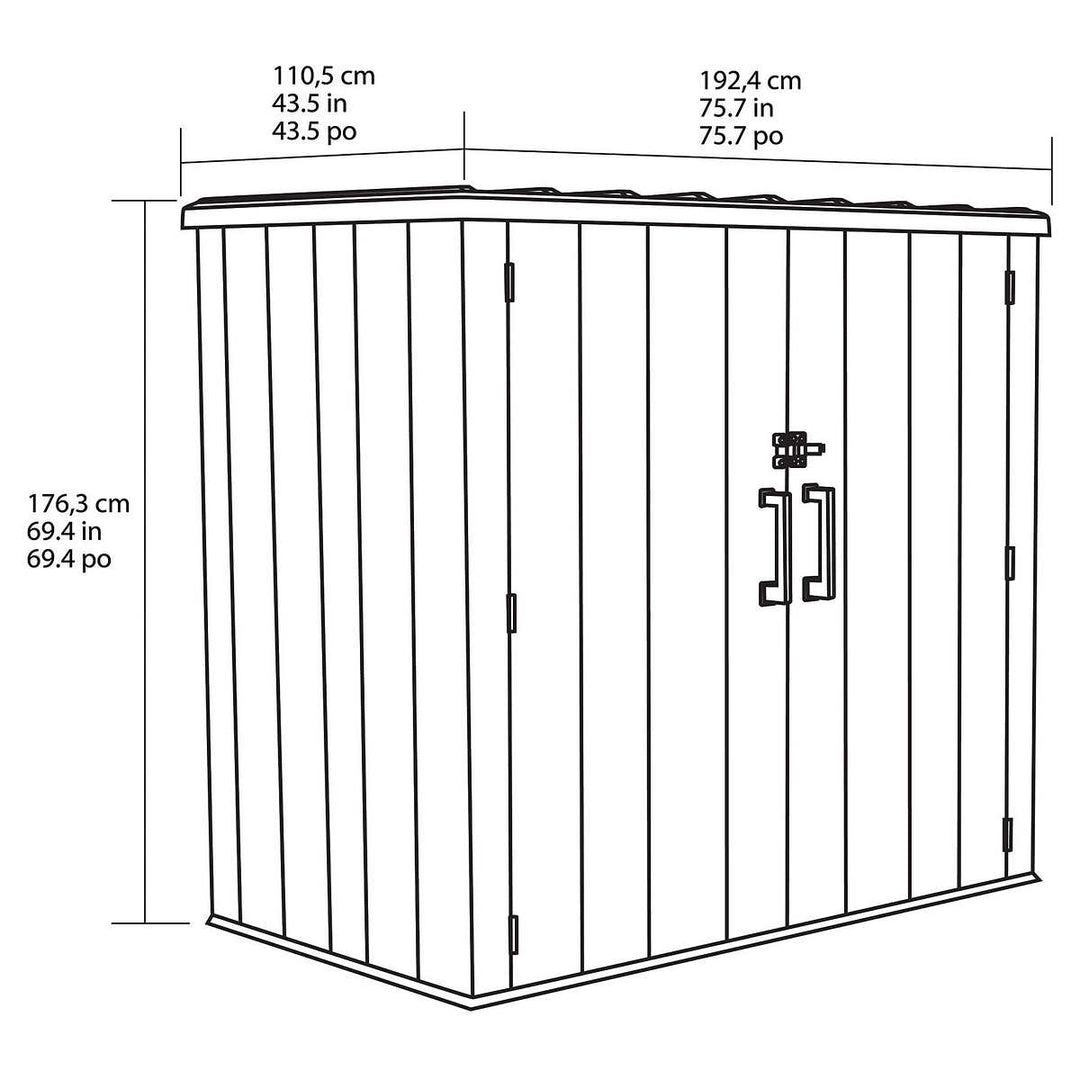 Lifetime - 6' x 3' Utility Shed 