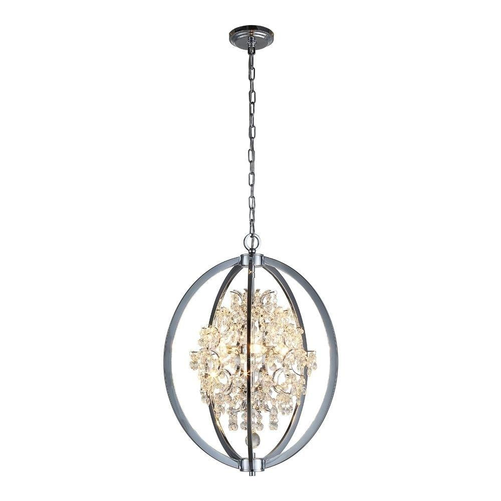 Ove 5-Light Chrome LED Chandelier