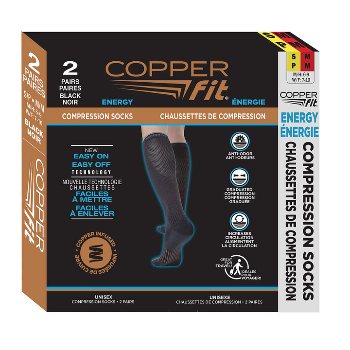 Copper Fit - Set of two unisex compression socks