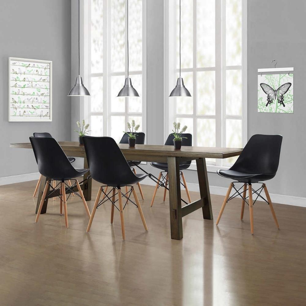 Eiffel Leather Padded Accent Chair - 2-Pack