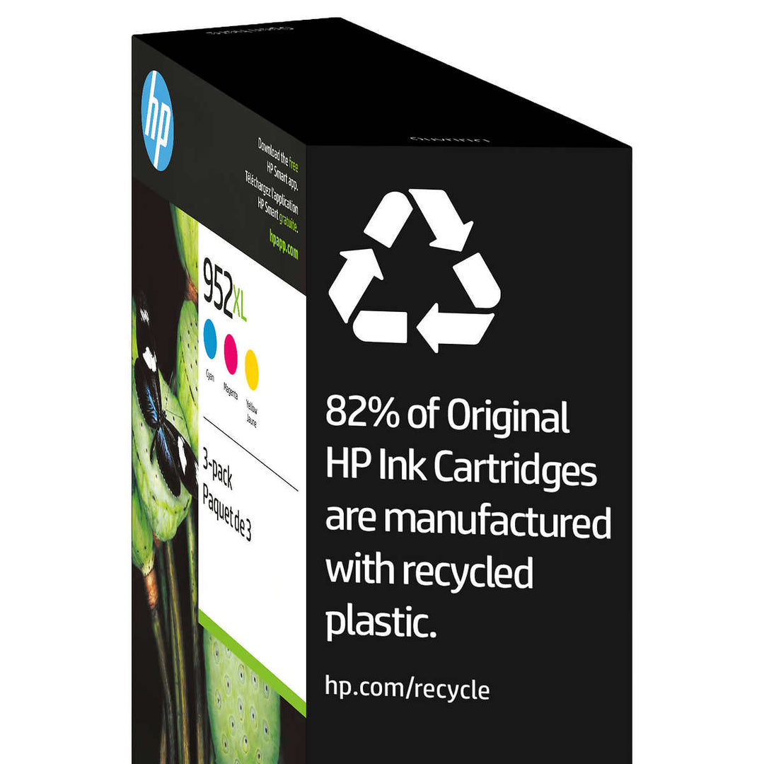 HP - Tri-color ink cartridge (N9K30BN) - set of 3 - 952XL 