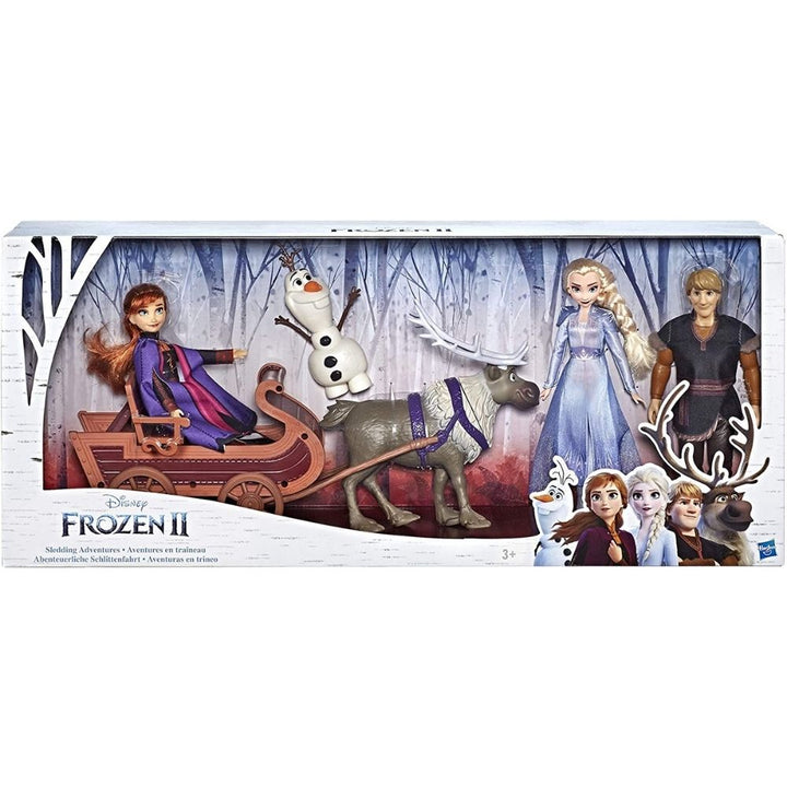 Disney Frozen II Sledding Adventures Doll Pack - 5 dolls and 1 sled