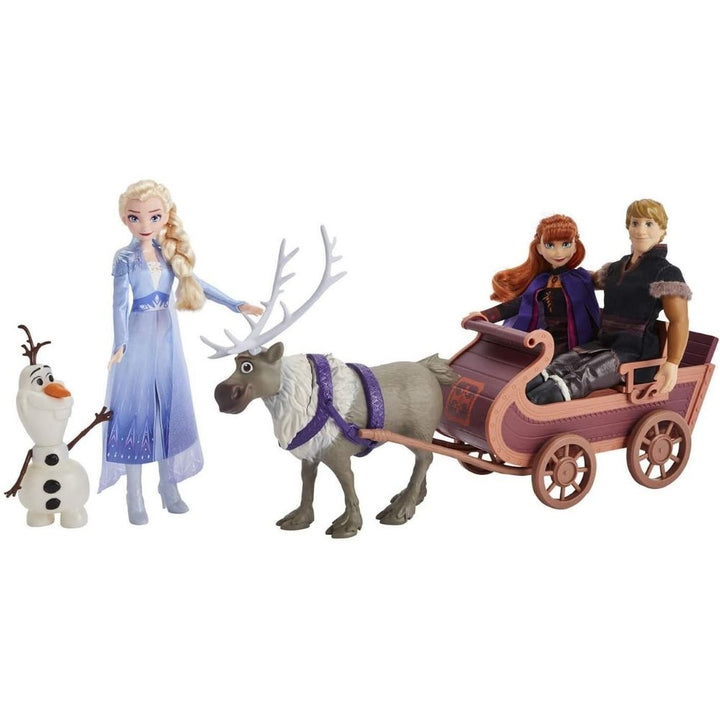 Disney Frozen II Sledding Adventures Doll Pack - 5 dolls and 1 sled