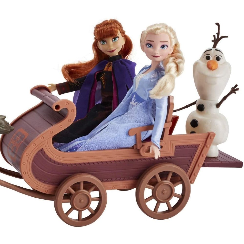 Disney Frozen II Sledding Adventures Doll Pack - 5 dolls and 1 sled