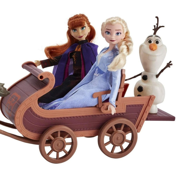 Disney Frozen II Sledding Adventures Doll Pack - 5 dolls and 1 sled