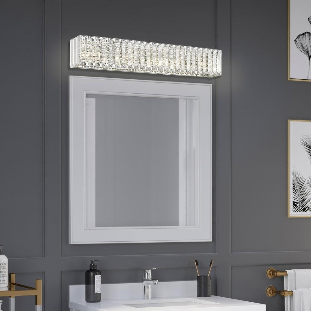 OVE - 5-Light Crystal Vanity Light, Patience Chrome 