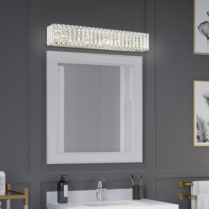 OVE - 5-Light Crystal Vanity Light, Patience Chrome 