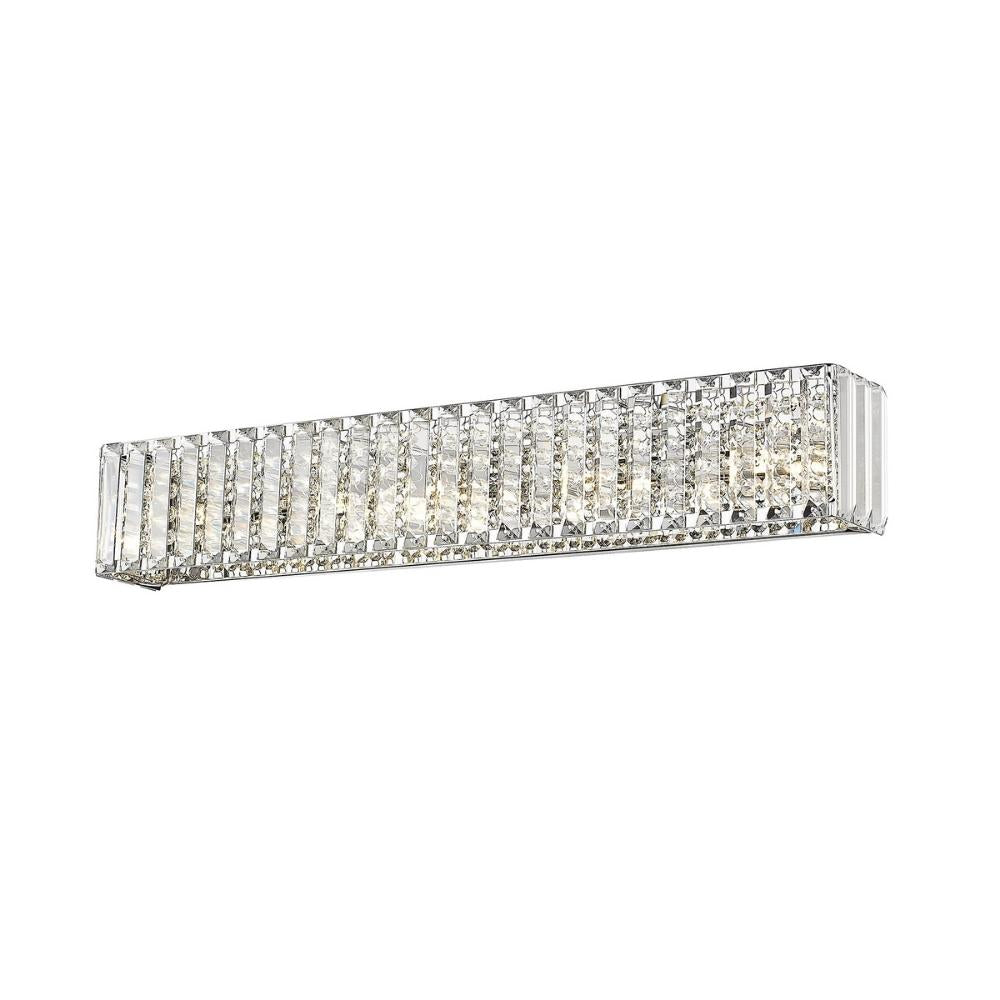 OVE - 5-Light Crystal Vanity Light, Patience Chrome 