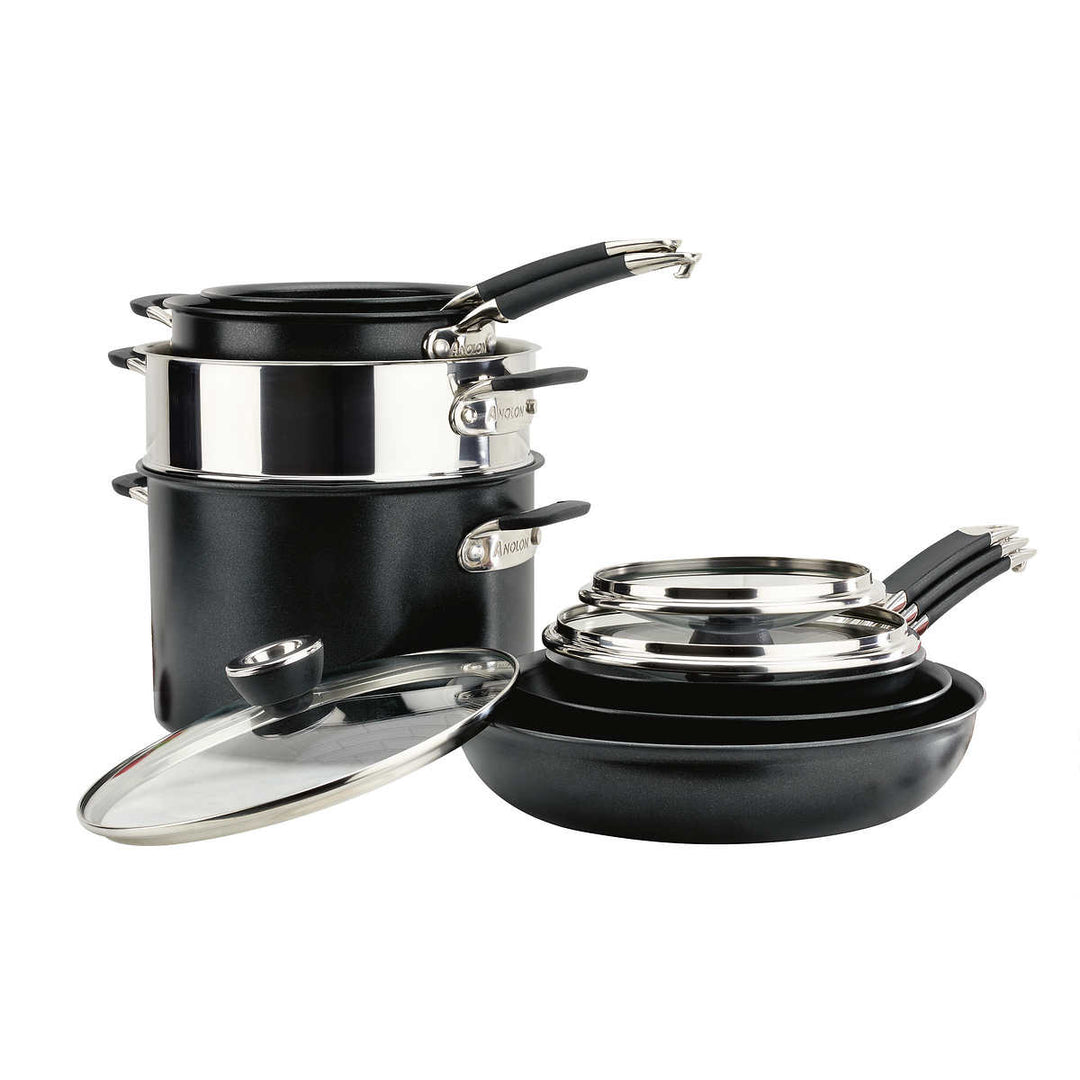 Anolon 10-Piece Hard Anodized Cookware Set