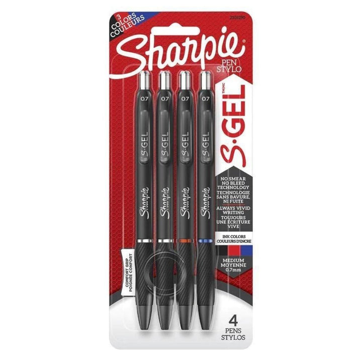 Sharpie - S-Gel, pointe moyenne (0,7 mm), couleur assortie