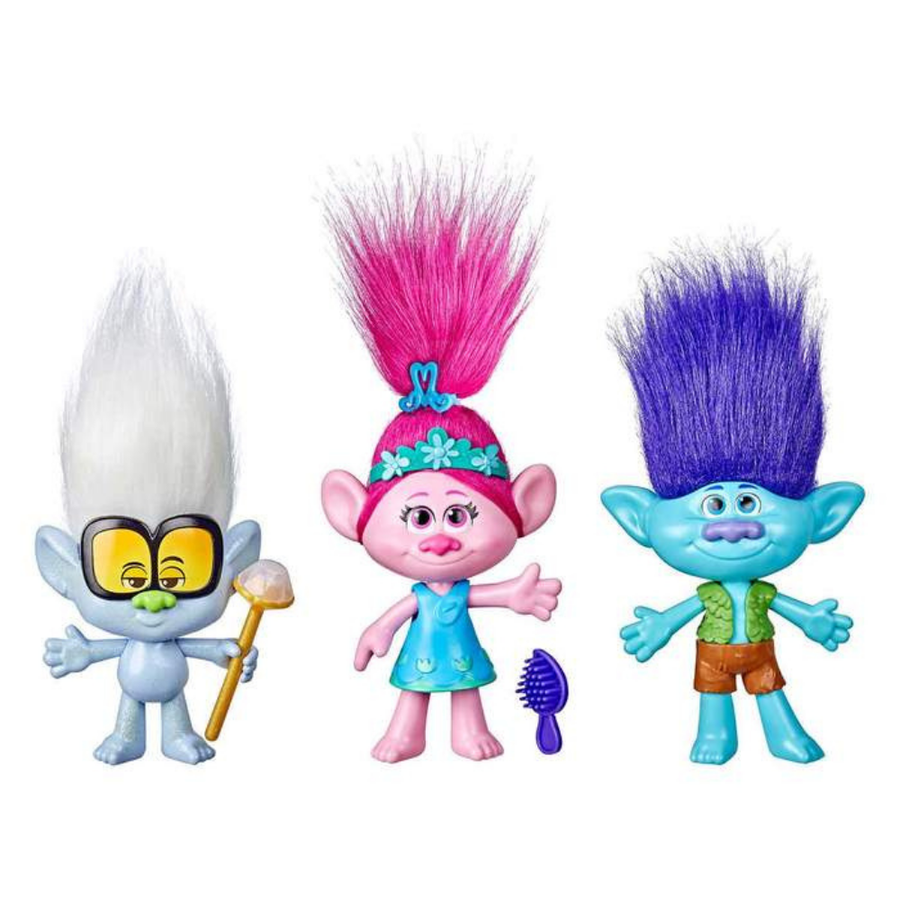 Trolls World Tour Friendship Pack 3-Piece 6” (15 cm) Doll Set