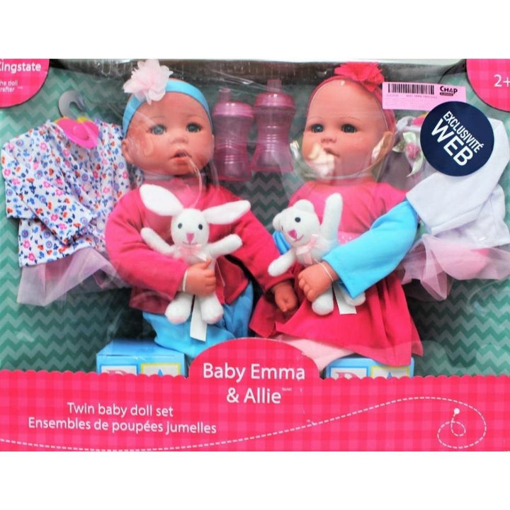 Kingstate Baby Emma & Allie Twin Baby Doll Set