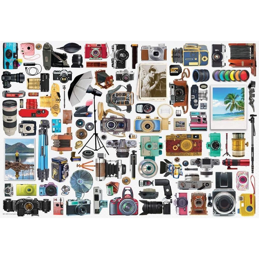 Eurographics 550 Piece Pewter Classic Camera Jigsaw Puzzle 