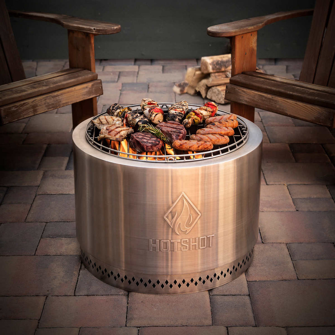 HotShot - 22" Diameter Wood Fire Pit and Grill