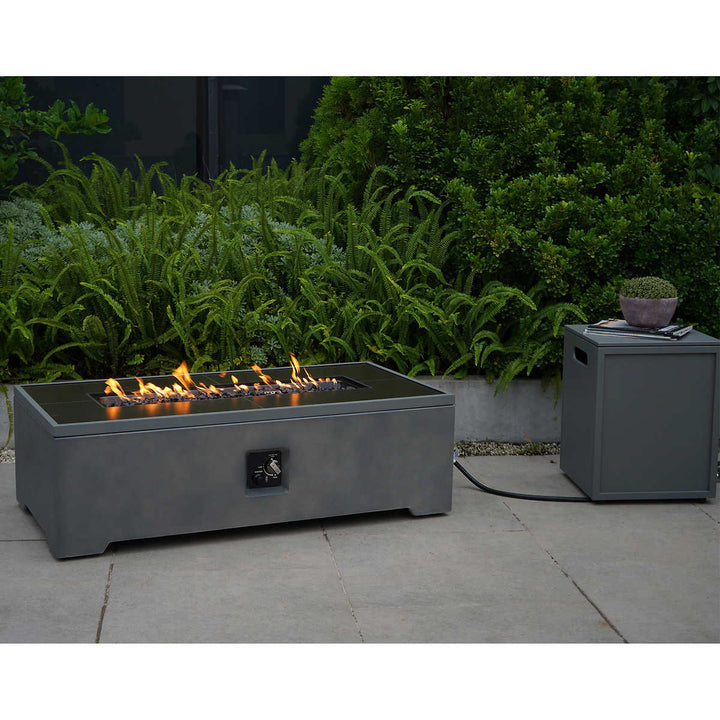 Bond 48" Faux Concrete Propane Fire Pit Table