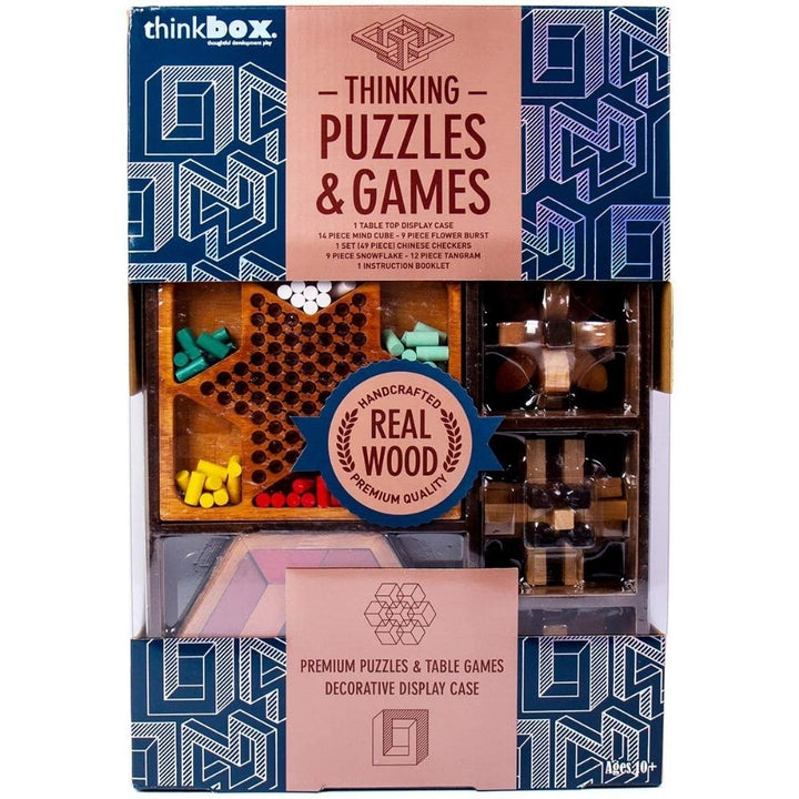 ThinkBox Thinking Wood Puzzles and Games - 5-Pack