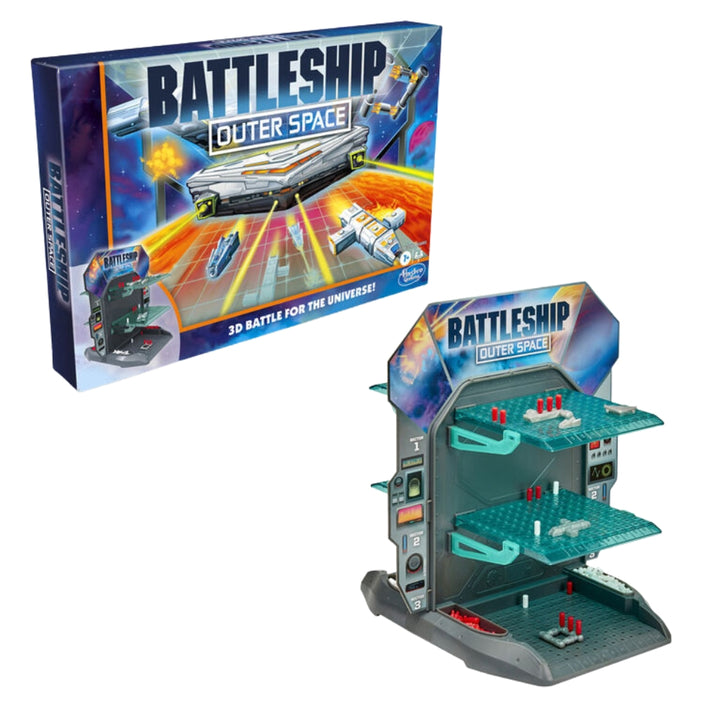 Hasbro - Battleship Outer Space 3D Board Game, for 2 Players