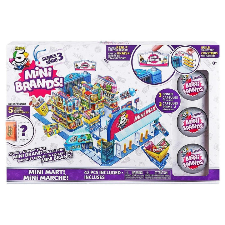 Zuru - 5 Surprise Mini Brand - Mini Mart with 3 Series 3 Capsules 