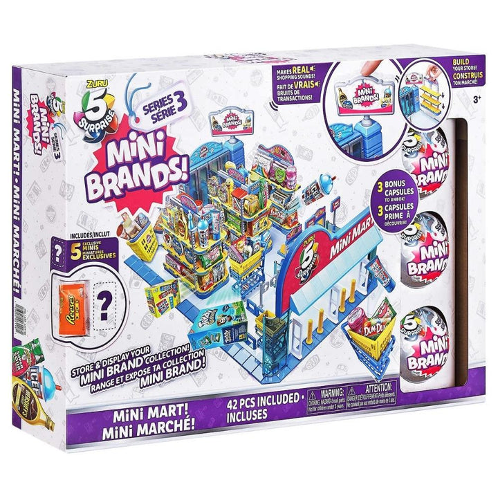 Zuru - 5 Surprise Mini Brand - Mini Mart with 3 Series 3 Capsules 