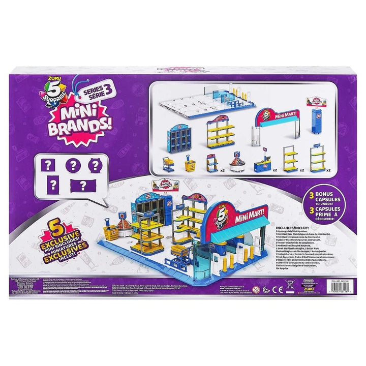 Zuru - 5 Surprise Mini Brand - Mini Mart with 3 Series 3 Capsules 