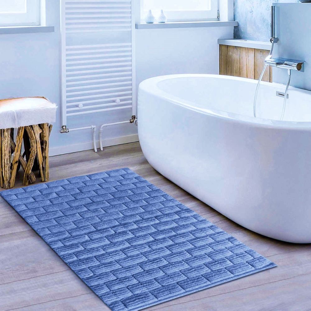Blossom and Vines Cotton Bath Rug
