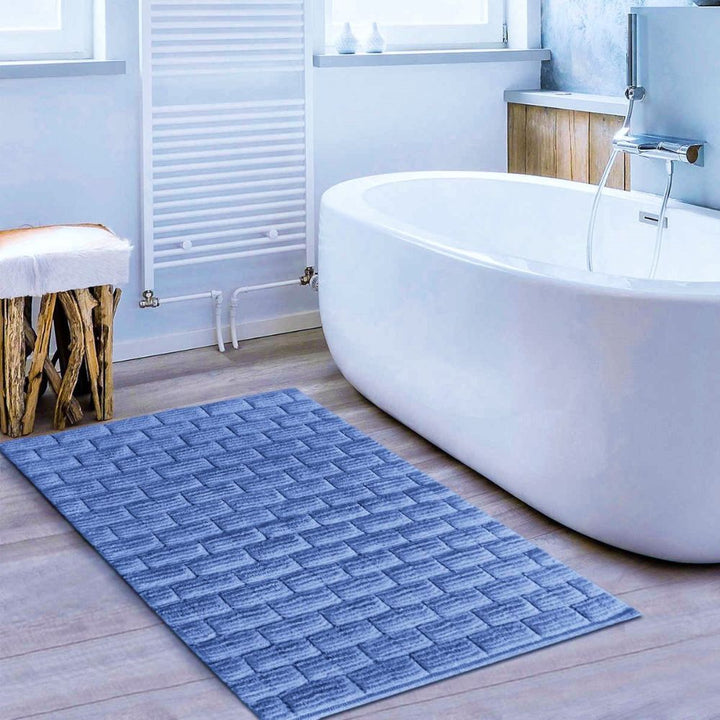 Blossom and Vines Cotton Bath Rug